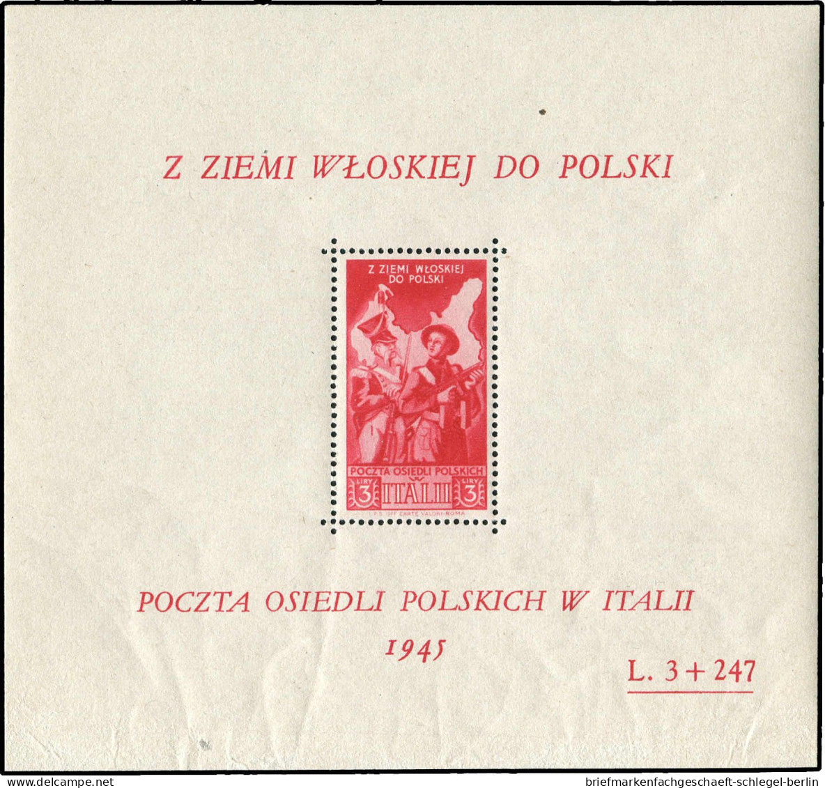 2. Polnisches Korps In Italien (Corpo Polacco), 1946, Ungebraucht - Ohne Zuordnung
