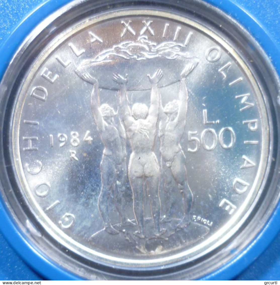 Italia - 500 Lire 1984 - XXIII Giochi Olimpici Estivi, Los Angeles 1984 - Gig# 420 - KM# 114 - 500 Lire