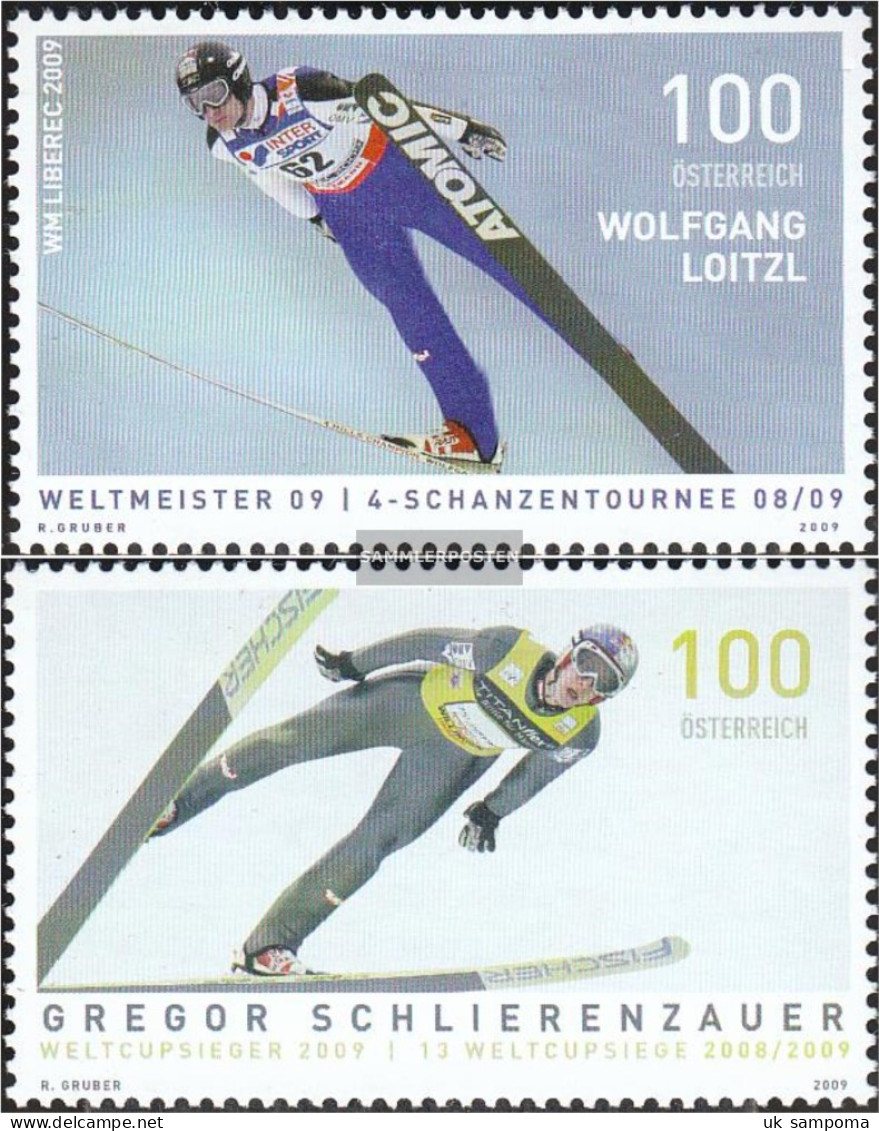Austria 2831-2832 (complete Issue) Unmounted Mint / Never Hinged 2009 Skispringer - Neufs