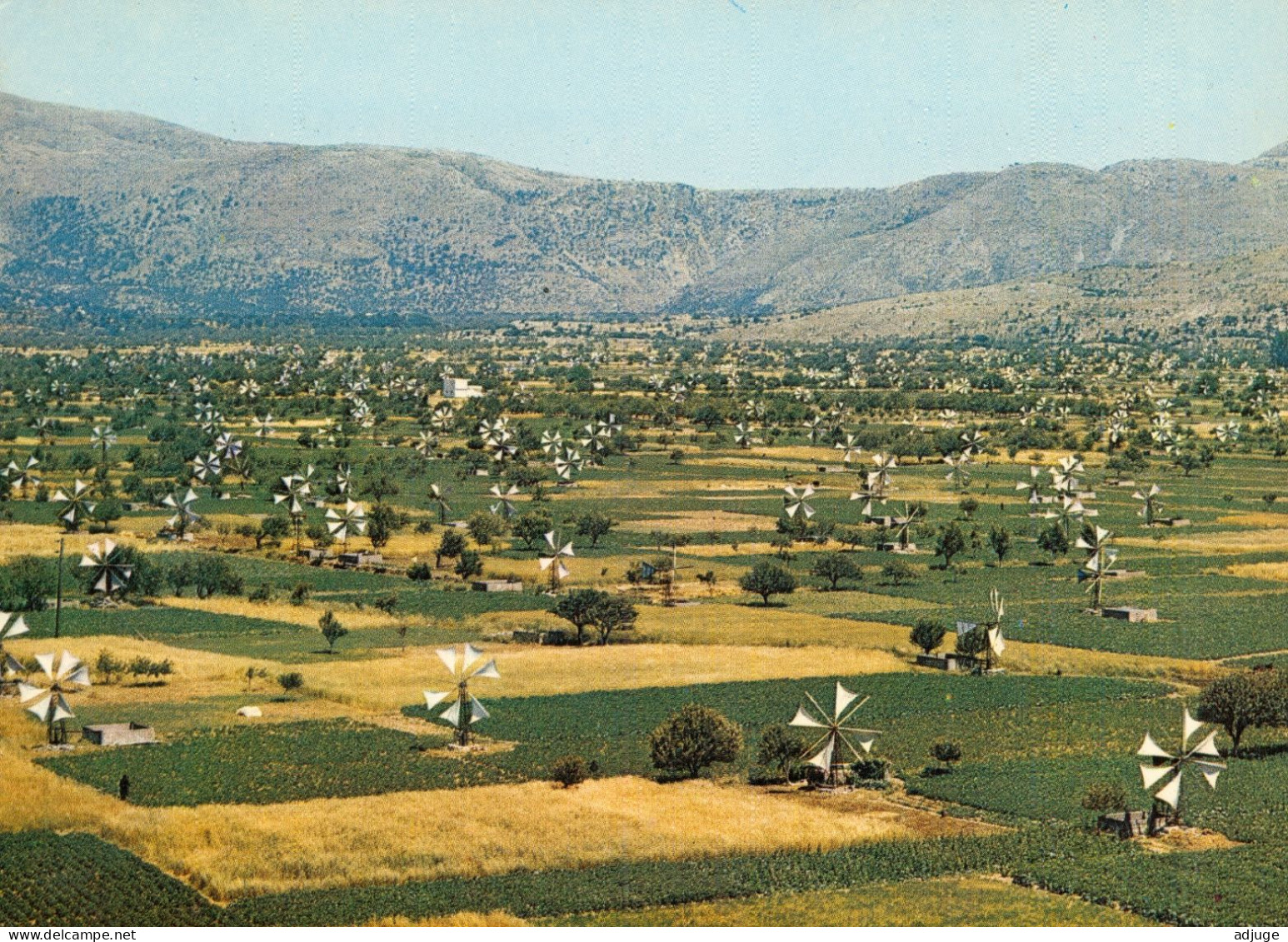 CPM- Grèce - CRÈTE - MALLIA . Moulins à Vent Pour L'irrigation ** * TBE - Grèce