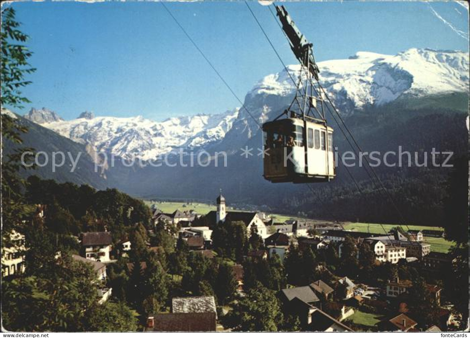 12051759 Engelberg OW Kurort Luftseilbahn Brunni Spannoerter Titlis Alpenpanoram - Sonstige & Ohne Zuordnung