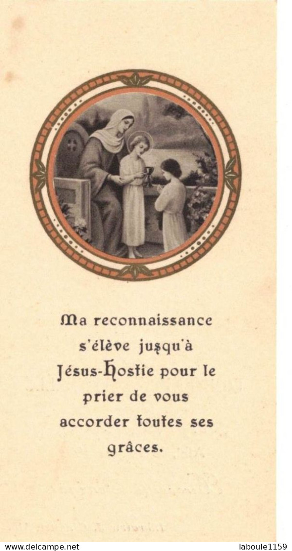 TARN ALBI SOUVENIR PIEUX COMMUNION EGLISE SAINT SALVY SENEGAS BERNADETTE IMAGE PIEUSE CHROMO HOLY CARD SANTINI - Images Religieuses