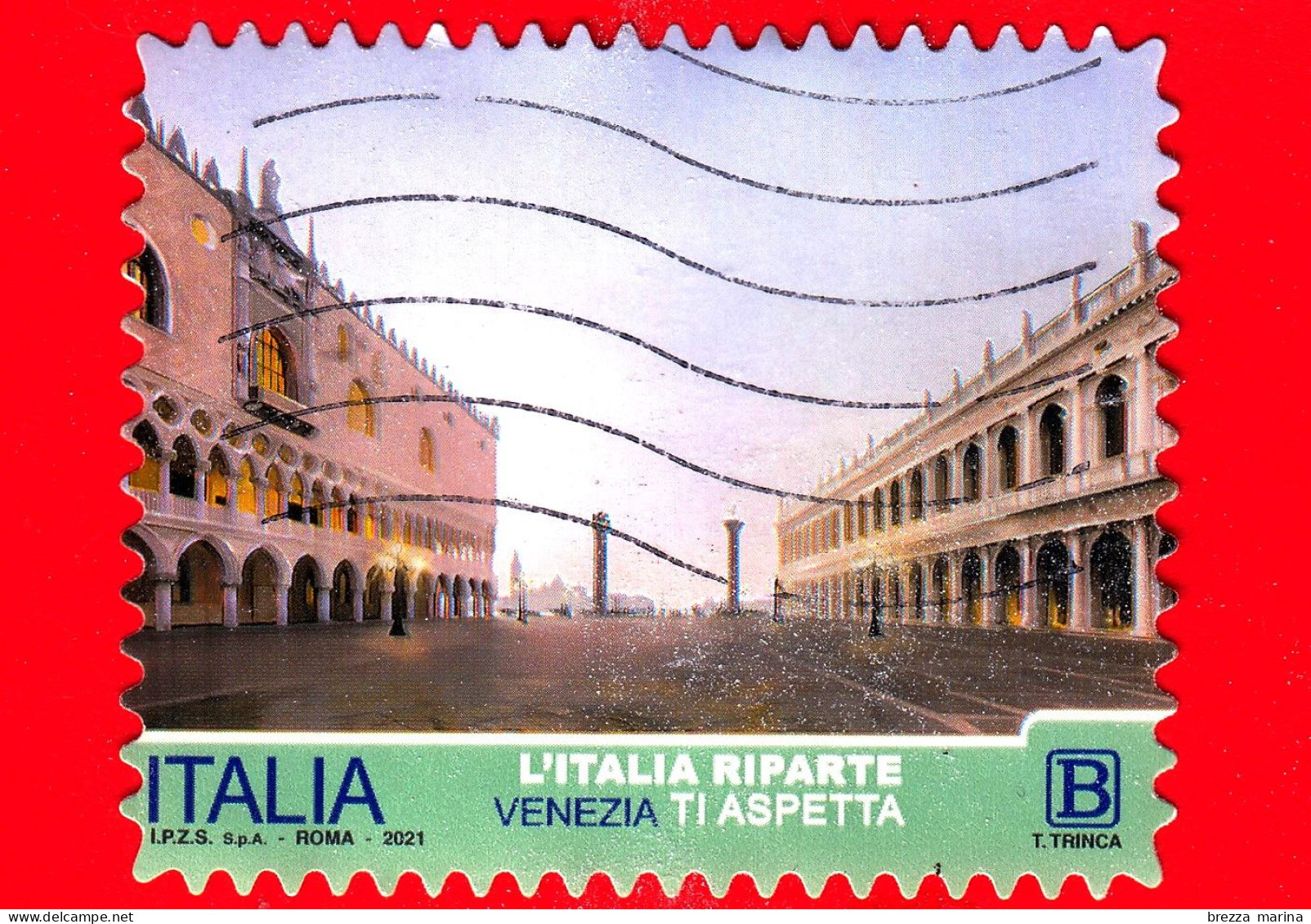 ITALIA - Usato - 2021 - Turismo - L’Italia Riparte – Venezia Ti Aspetta – Palazzo Ducale - B - 2021-...: Used