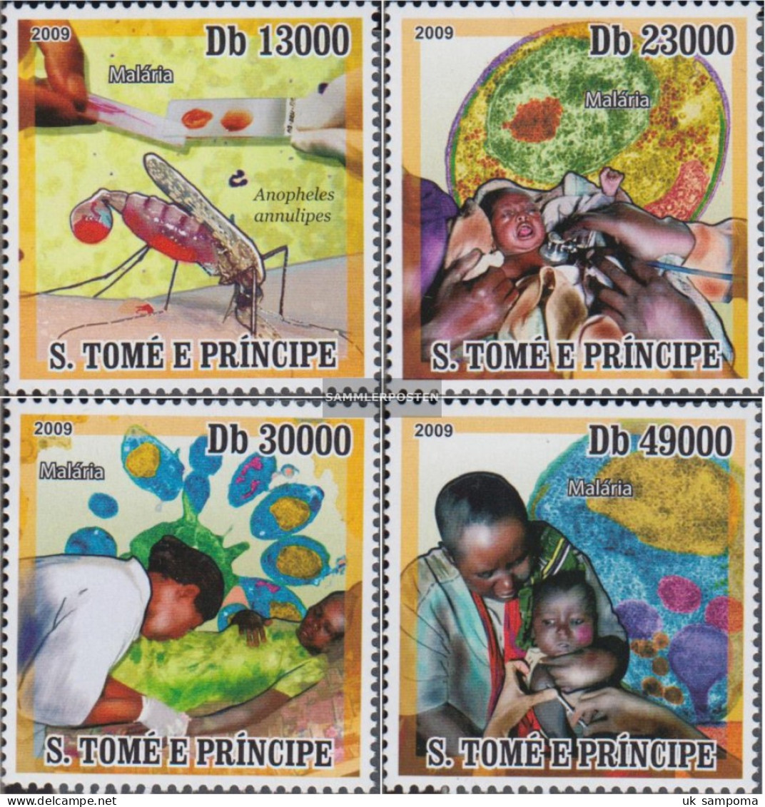 Sao TomE E PrincipE 4150-4153 (complete Issue) Unmounted Mint / Never Hinged 2009 Fight The Malaria - Sao Tome And Principe