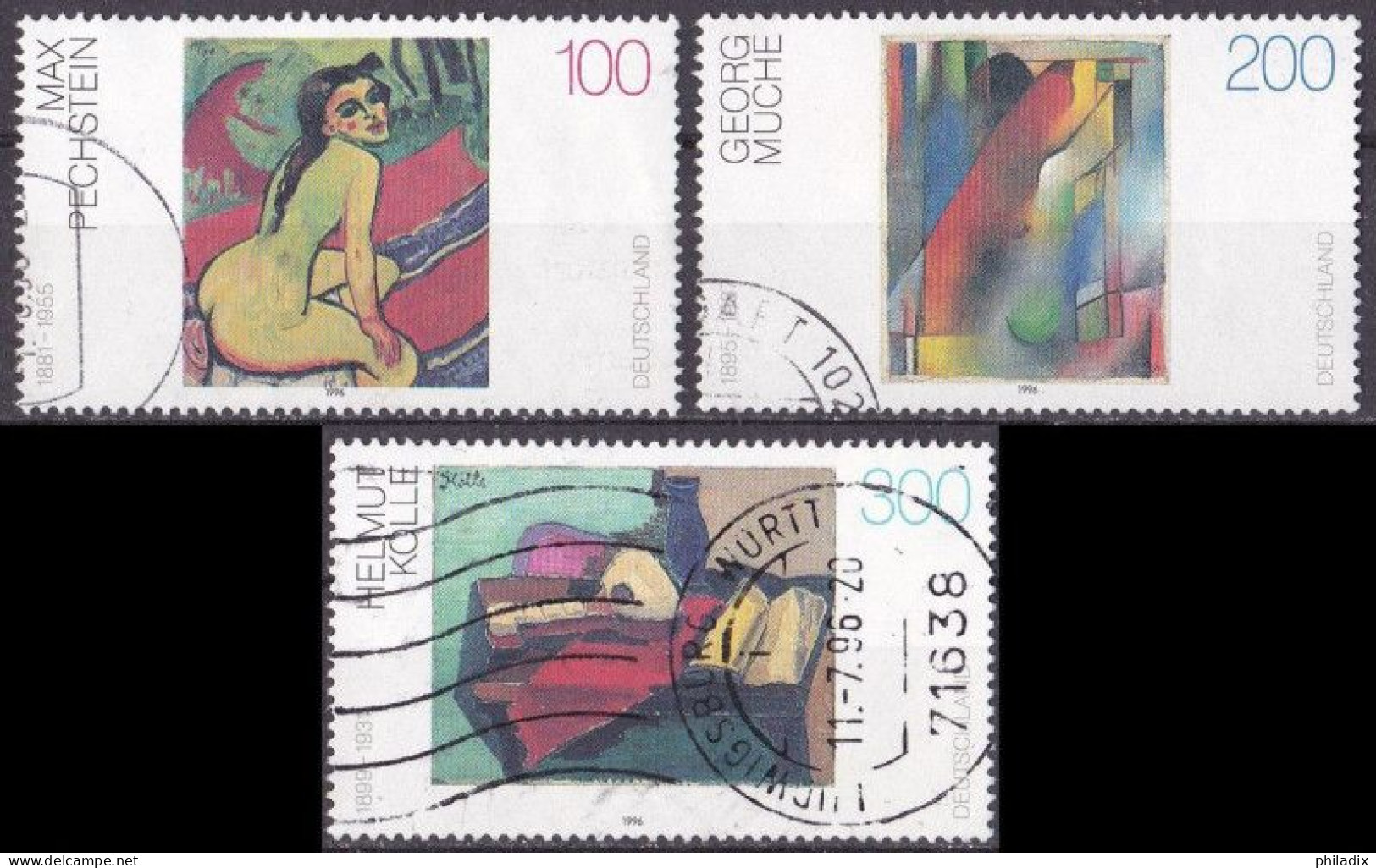 BRD 1996 Mi. Nr. 1843-1845 O/used (BRD1-7) - Used Stamps