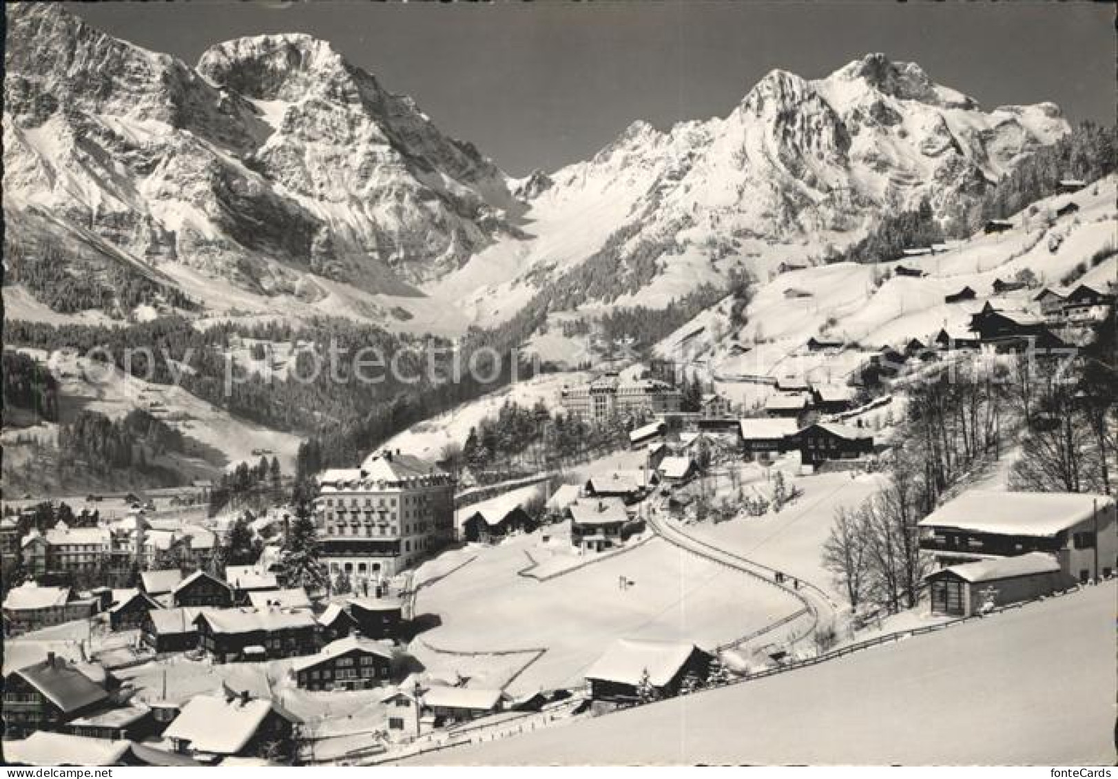 12048729 Engelberg OW Gesamtansicht Wintersportplatz Gegen Juchlipass Alpenpanor - Sonstige & Ohne Zuordnung