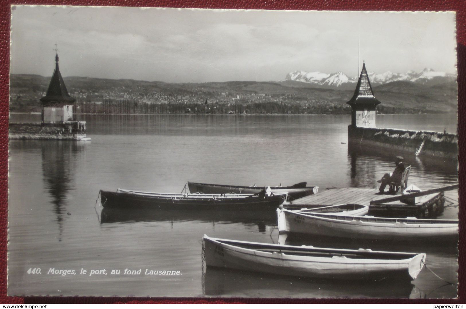 Morges (VD) - Le Port, Au Fond Lausanne - Morges