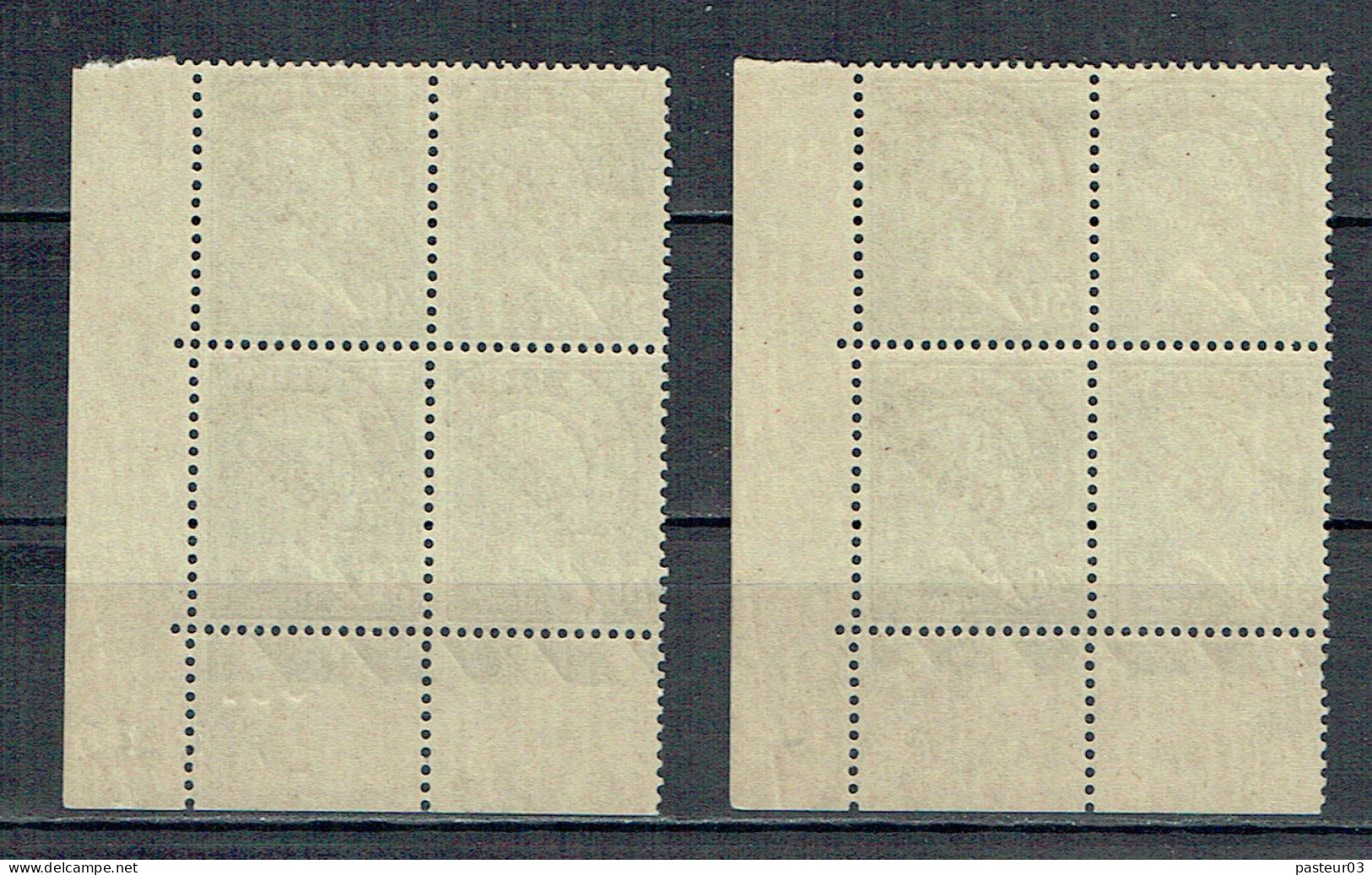 Préo 66 Pasteur 30 C. Vert Coin Daté 24-5-1932 Défaut D'encrage Du Dateur Cyl : B + D LUXE - 1922-26 Pasteur