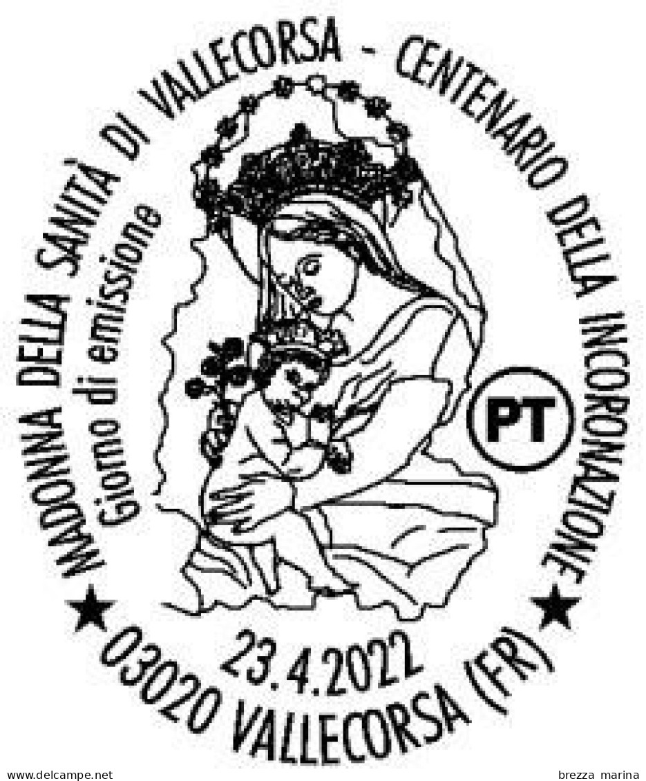 ITALIA - Usato - 2022 - 100 Anni Della Madonna Della Sanità Di Vallecorsa (Frosinone) - B - 2021-...: Used