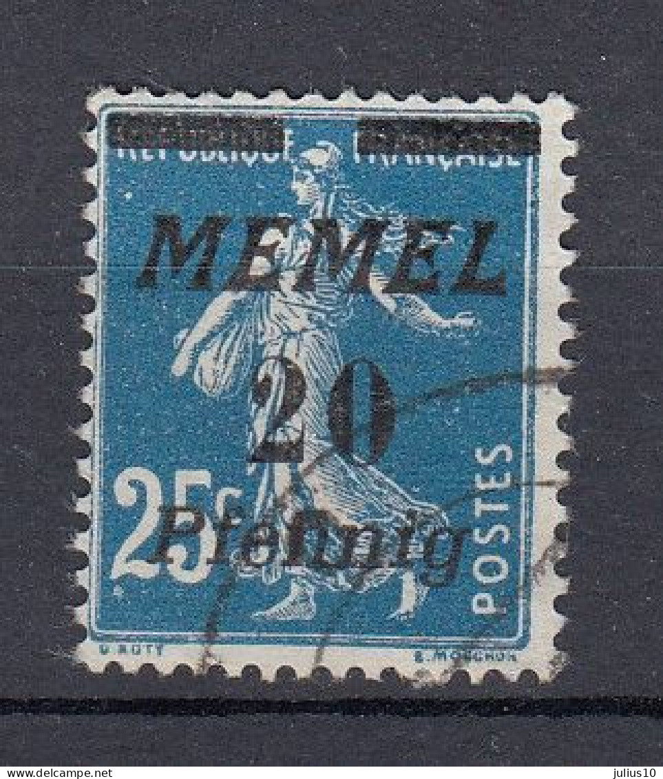MEMEL 1922 Used (o) Mi 57 #MM26 - Memelgebiet 1923