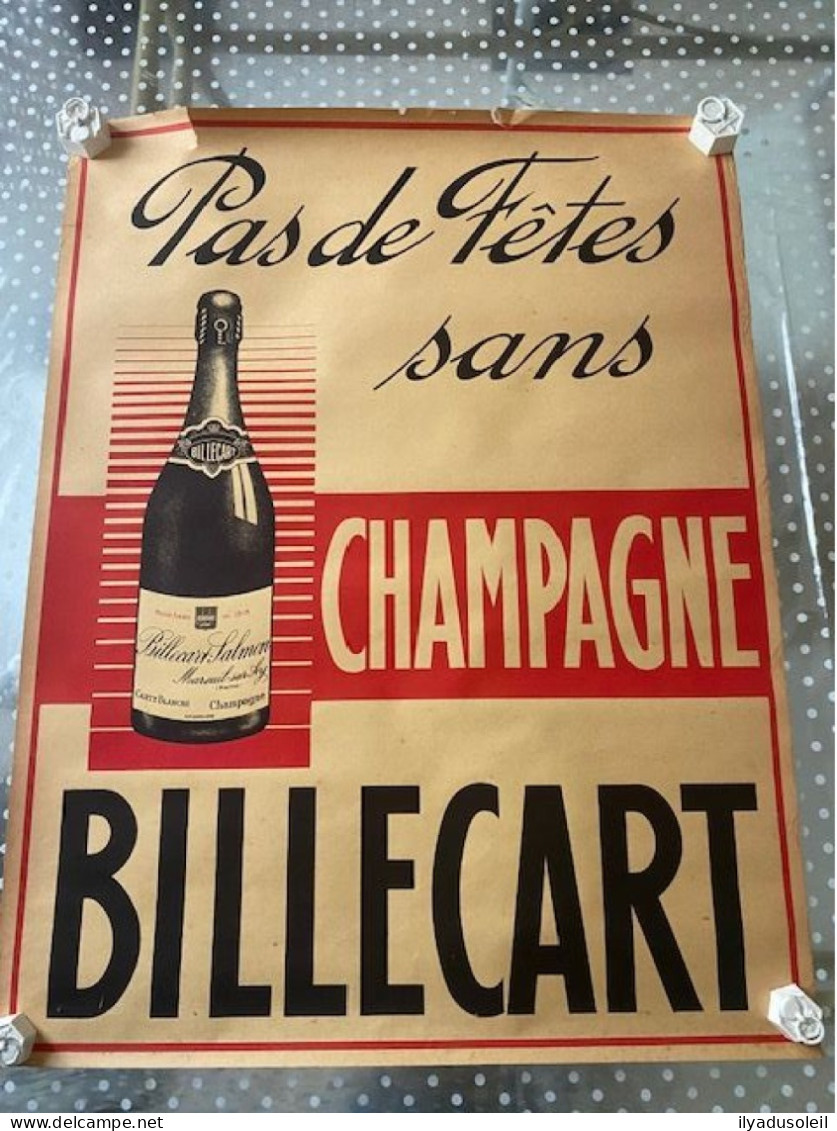 Champagne Billecart Affiche Format : 64.5 X 50 Cm - Affiches