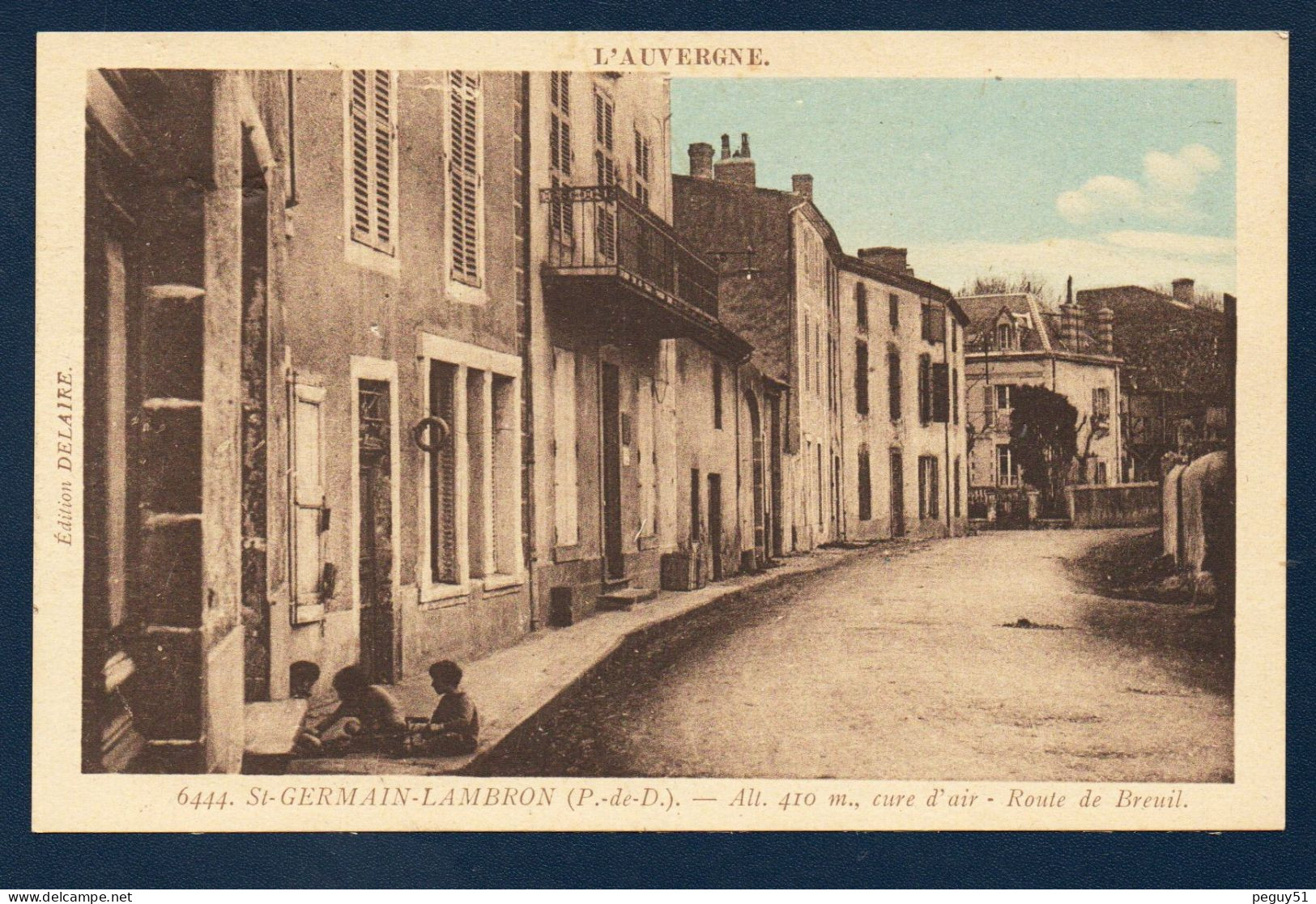 63. Saint - Germain-Lembron. Route De Breuil. - Saint Germain Lembron