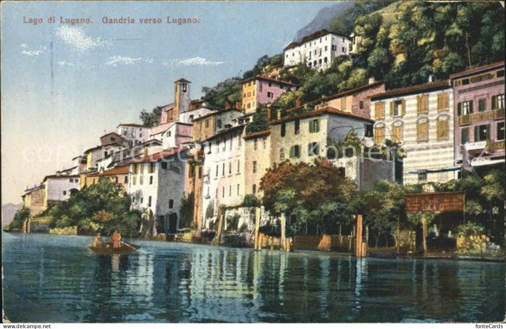 12047449 Gandria Lago Di Lugano Ansicht Vom Luganersee Aus Gandria - Sonstige & Ohne Zuordnung