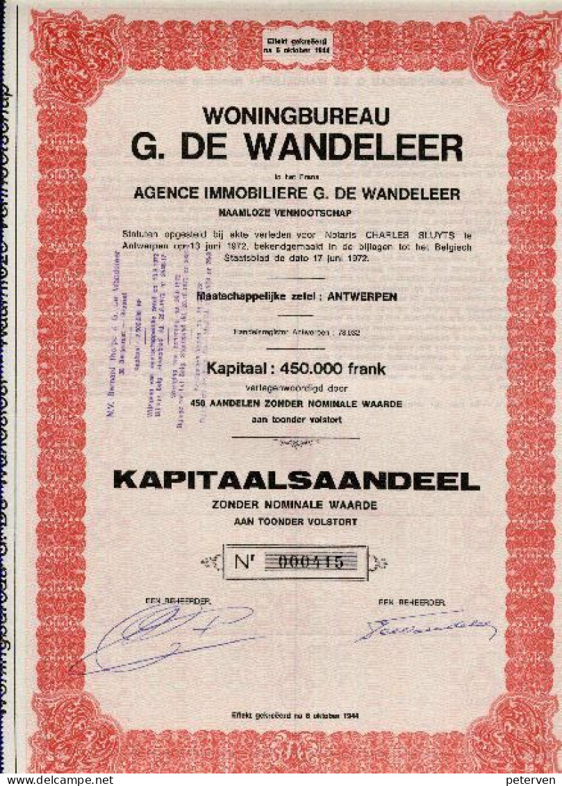 Woningbureau G. DE WANDELEER & B.H.D. HOUSING - Banque & Assurance