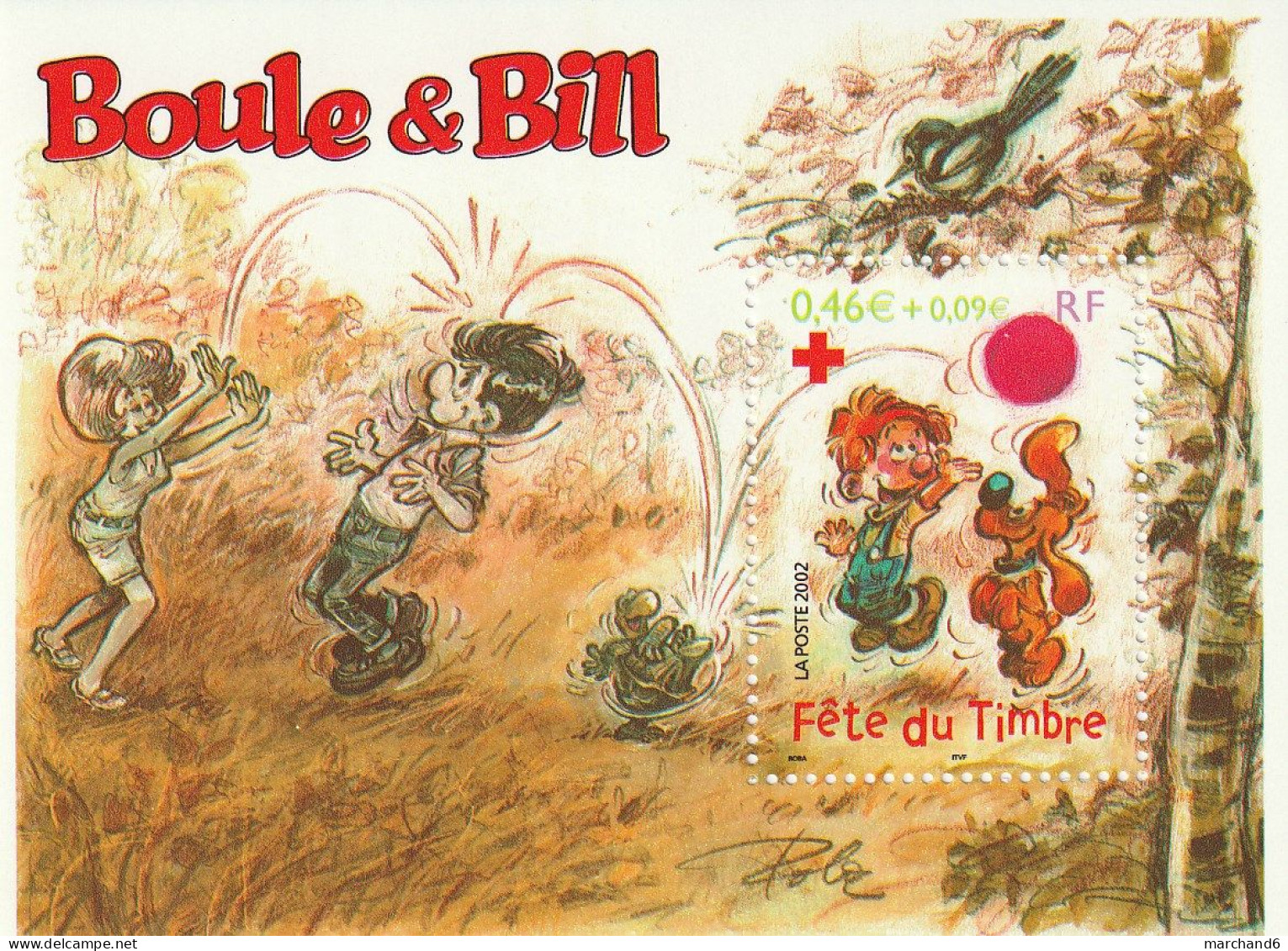 France 2002 Fete Du Timbre Boule Et Bill Bloc Feuillet N°46 Neuf** - Neufs