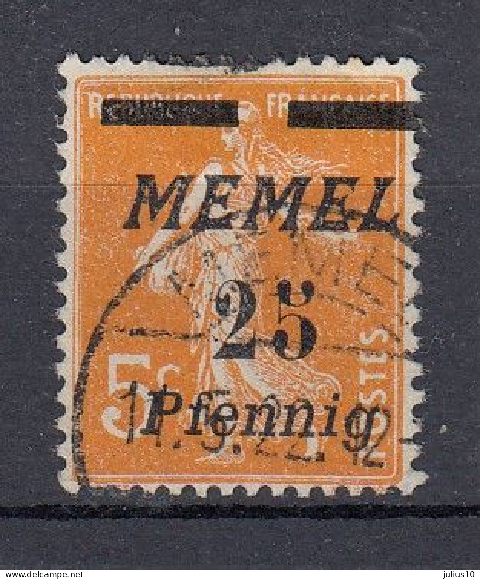 MEMEL 1922 Used (o) Mi 58 #MM27 - Memel (Klaïpeda) 1923