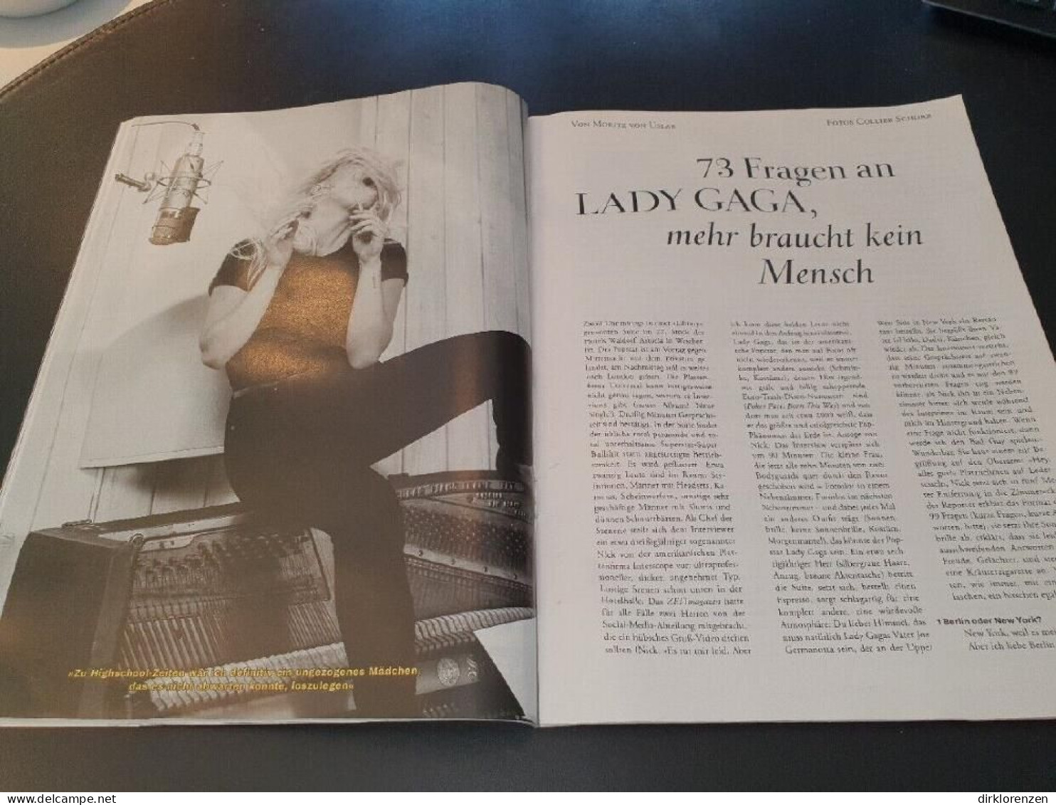 Zeit Magazine Germany 2016-41 Lady Gaga   - Zonder Classificatie