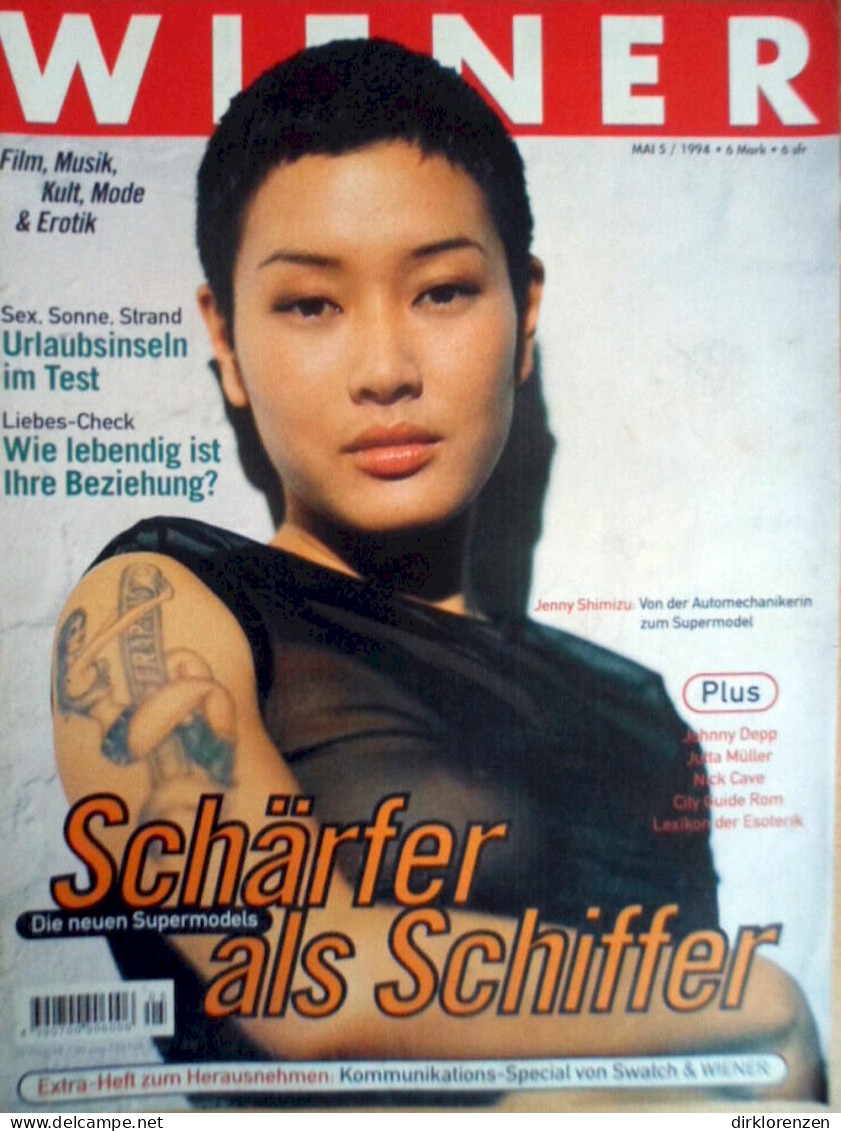 Wiener Magazine Germany 1994-05 Jenny Shimizu Johnny Depp Jutta Müller Nick Cave - Non Classés