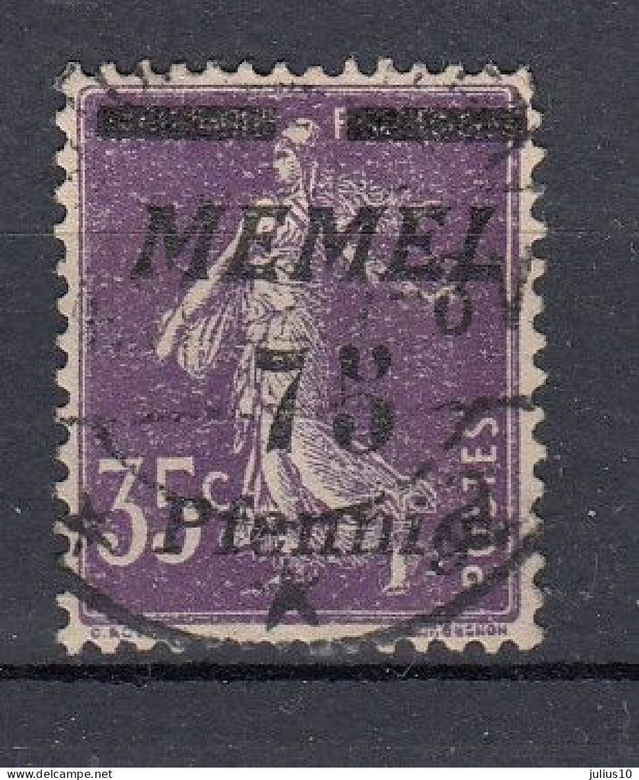 MEMEL 1922 Used (o) Mi 62 #MM28 - Memelgebiet 1923