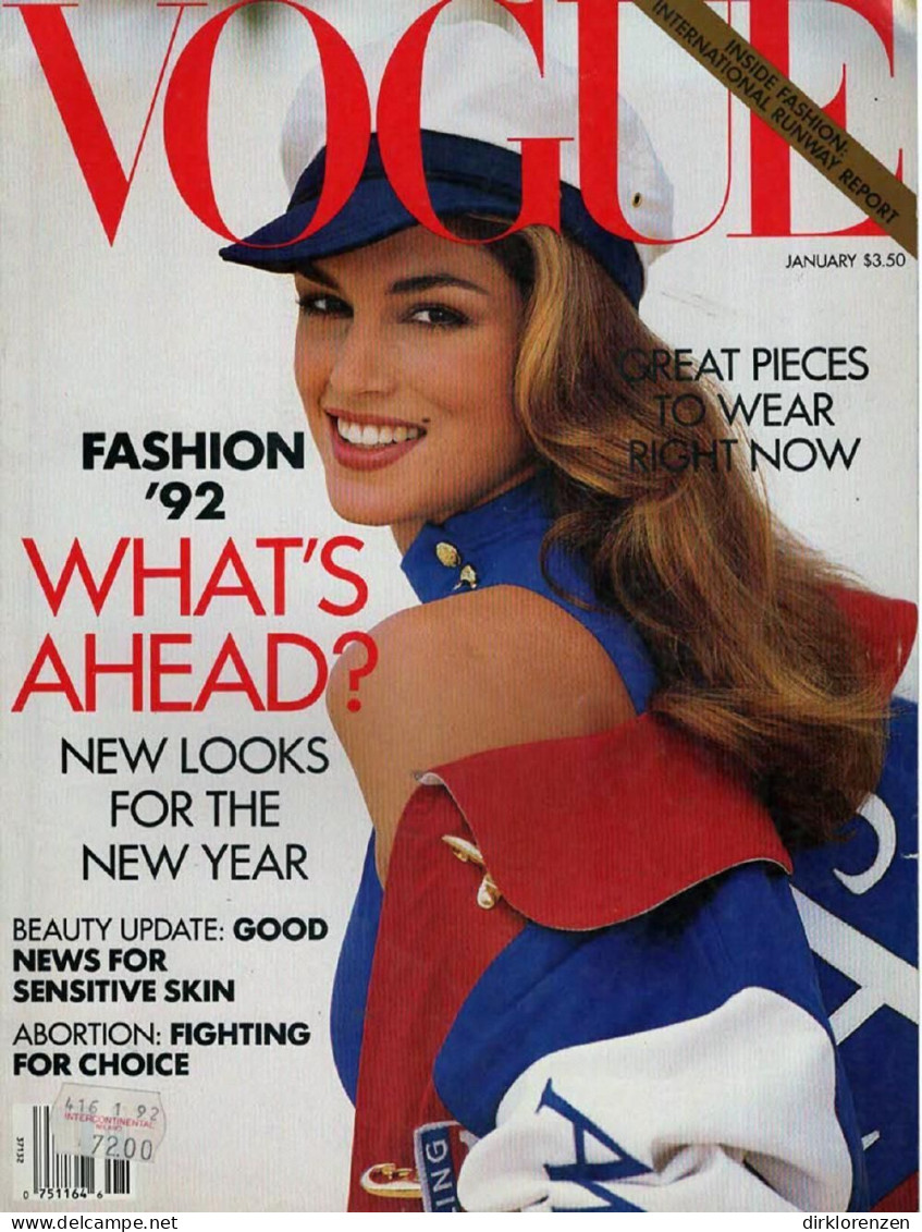 Vogue Magazine USA 1992-01 Cindy Crawford - Zonder Classificatie