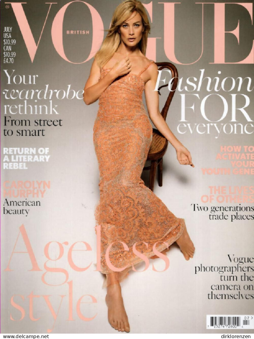 Vogue Magazine UK 2017-07 Carolyn Murphy ACCEPTABLE - Unclassified