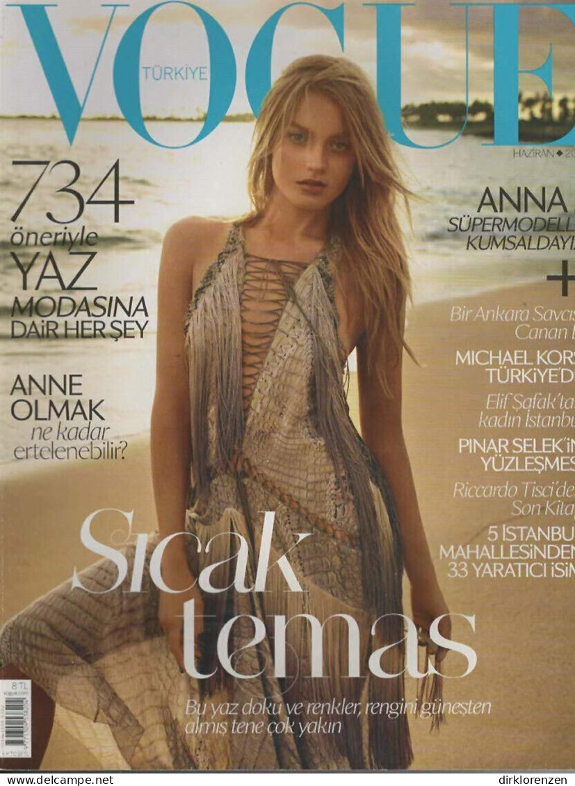 Vogue Magazine Turkey 2011-06 Anna Jagodzińska - Non Classés