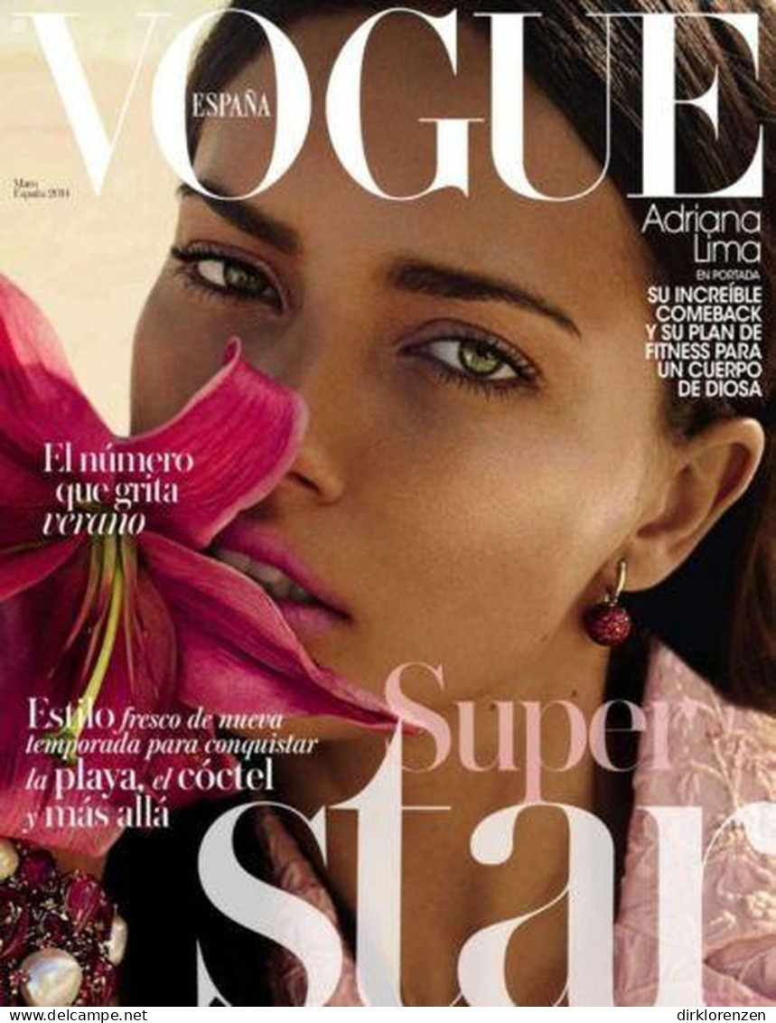 Vogue Magazine Spain 2014 #314 Adriana Lima Suki Maryna Linchuk - Unclassified