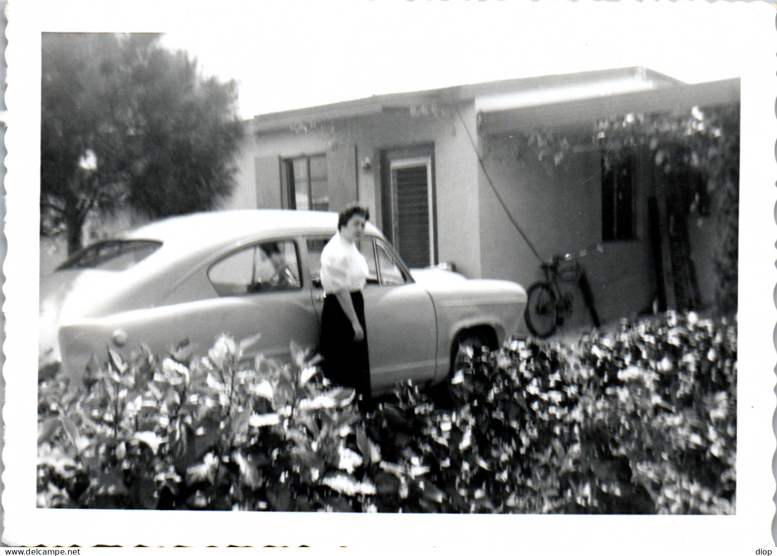 Photographie Photo Vintage Snapshot Amateur Automobile Voiture Auto Miami - Cars