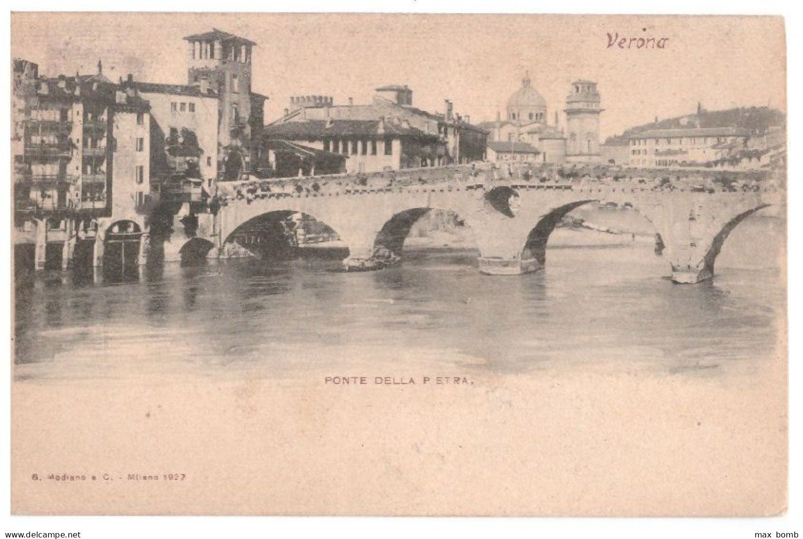 1908 (??)  VERONA 8  PONTE DELLA PIETRA - Verona