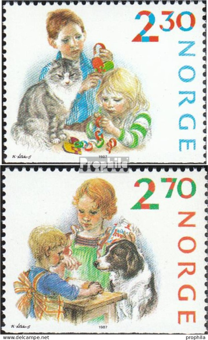 Norwegen 984Du-985Du (kompl.Ausg.) Postfrisch 1987 Weihnachten - Unused Stamps