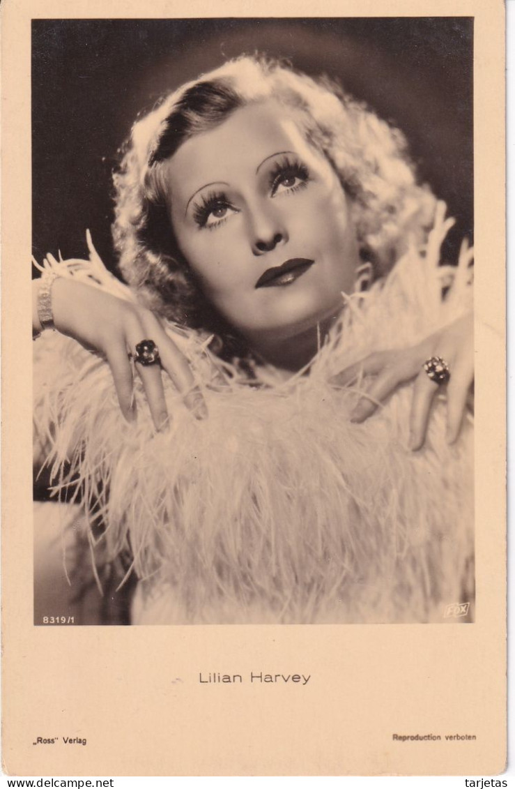 POSTAL DE LA ACTRIZ LILIAN HARVEY (CINE-CINEMA) - Photographs