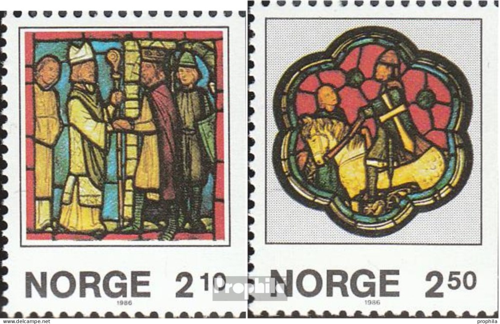 Norwegen 958Dr-959Dr (kompl.Ausg.) Postfrisch 1986 Weihnachten - Unused Stamps