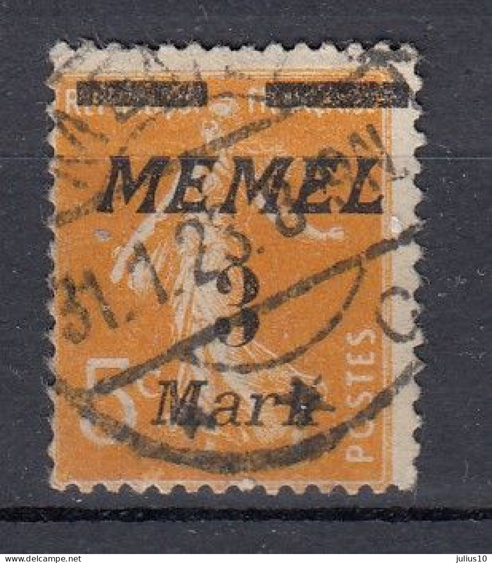 MEMEL 1922 Used (o) Mi 110 #MM31 - Memel (Klaïpeda) 1923