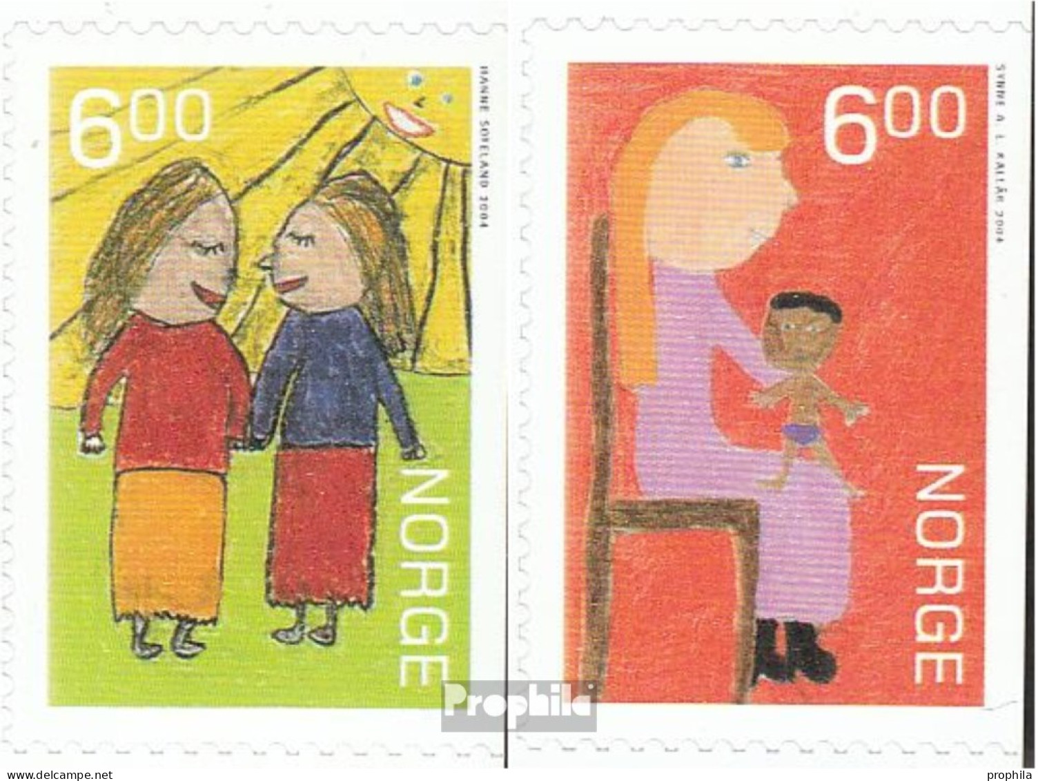 Norwegen 1516Dr-1517Dr (kompl.Ausg.) Postfrisch 2004 Weihnachten - Unused Stamps