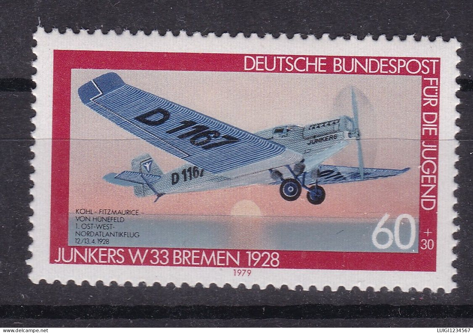 GERMANIA NUOVO MNH ** JUNKERS W 33 - Airplanes