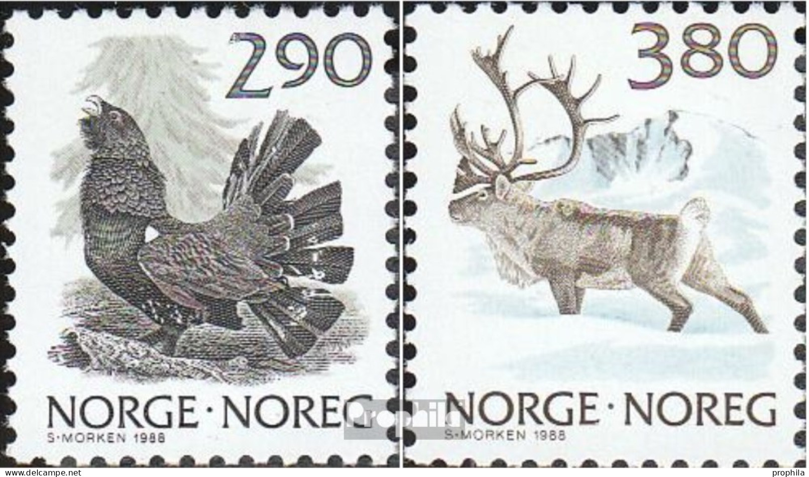 Norwegen 986-987 (kompl.Ausg.) Postfrisch 1988 Natur - Ongebruikt