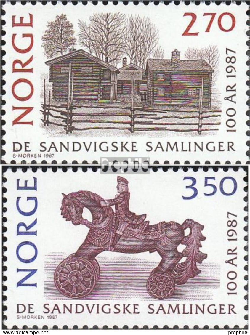 Norwegen 971-972 (kompl.Ausg.) Postfrisch 1987 Sandvig Sammlungen - Ongebruikt