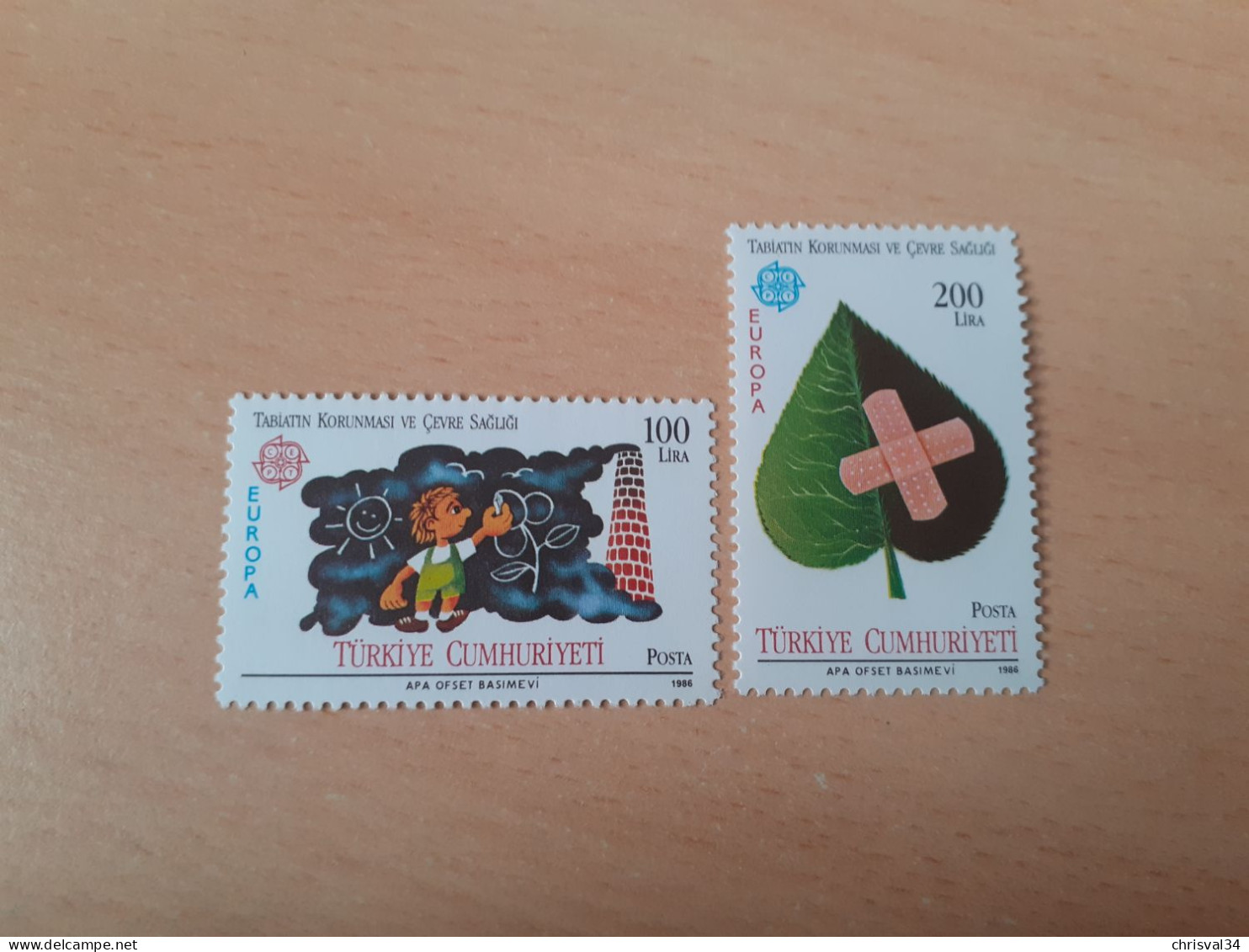 TIMBRES  TURQUIE    ANNEE   1986   N  2494  /  2495    NEUFS  LUXE** - Ongebruikt