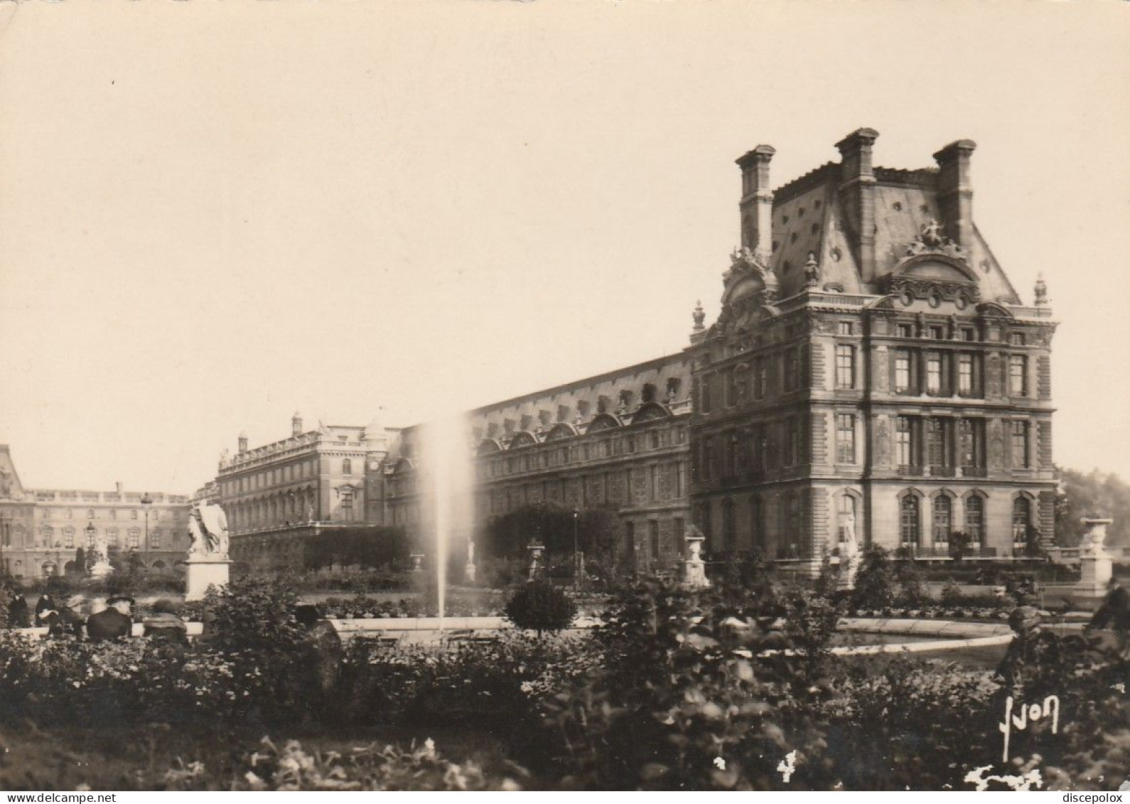 AD466 Paris - Le Louvre - Pavillon De Flore Et Jardin Des Tuileries / Viaggiata 1957 - Louvre