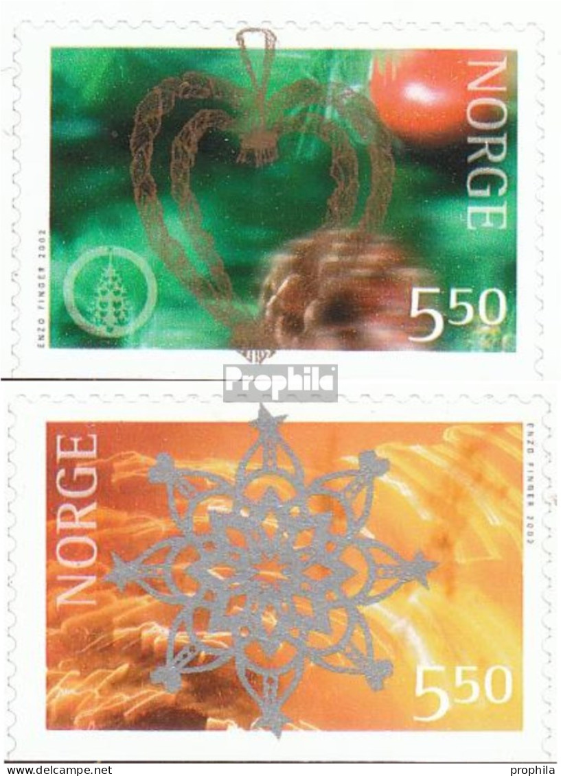 Norwegen 1450Du-1451Du (kompl.Ausg.) Postfrisch 2002 Weihnachtsschmuck - Unused Stamps