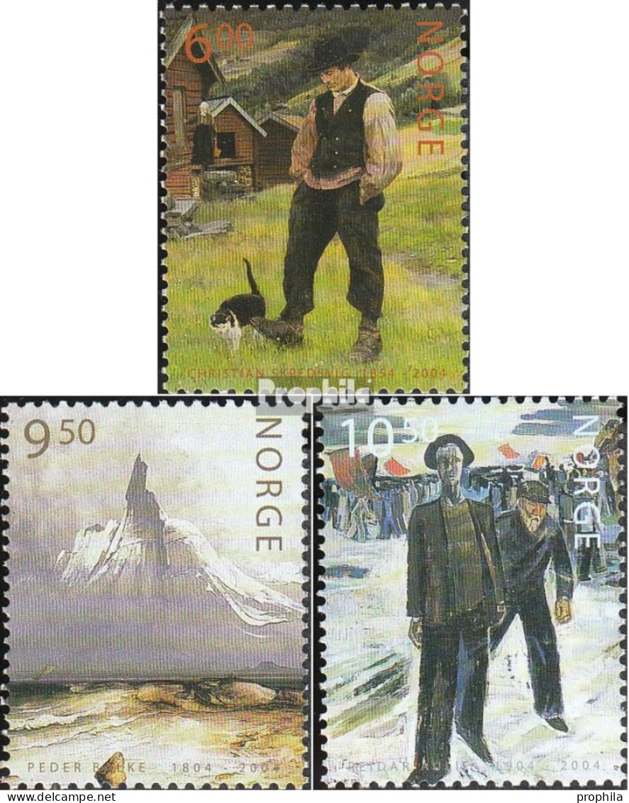 Norwegen 1493-1495 (kompl.Ausg.) Postfrisch 2004 Gemälde - Unused Stamps