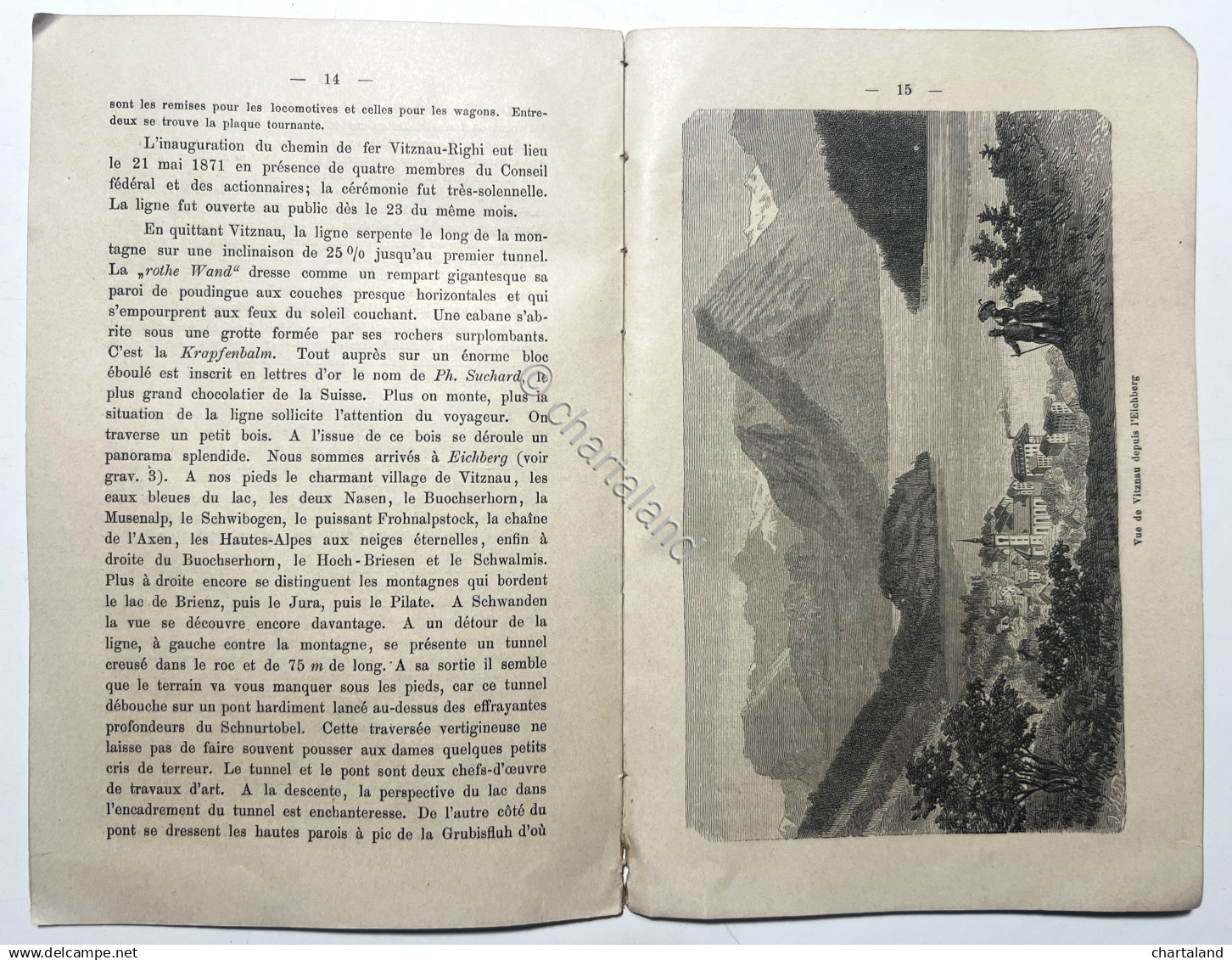 Guida Turistica - A. Feirabend - Le Chemin De Fer Vitznau-Righi - Primi '900 - Sonstige & Ohne Zuordnung