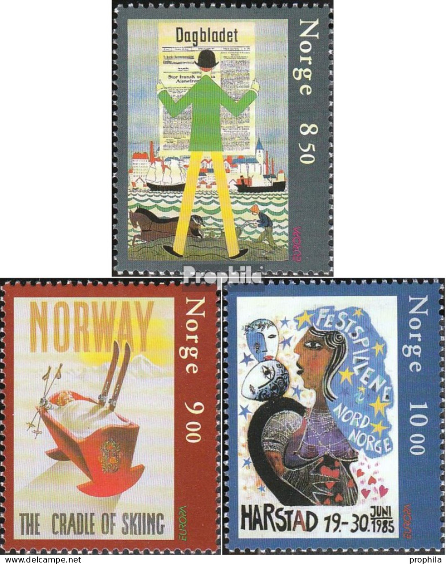 Norwegen 1479-1481 (kompl.Ausg.) Postfrisch 2003 Plakatkunst - Unused Stamps