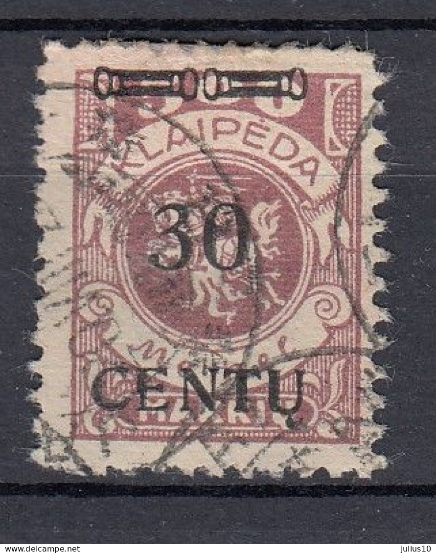 MEMEL 1923 Used (o) Mi 172 #MM36 - Klaipeda 1923