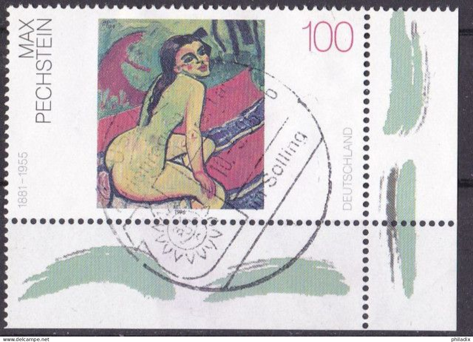 BRD 1996 Mi. Nr. 1843 O/used Eckrand Vollstempel (BRD1-7) - Gebraucht