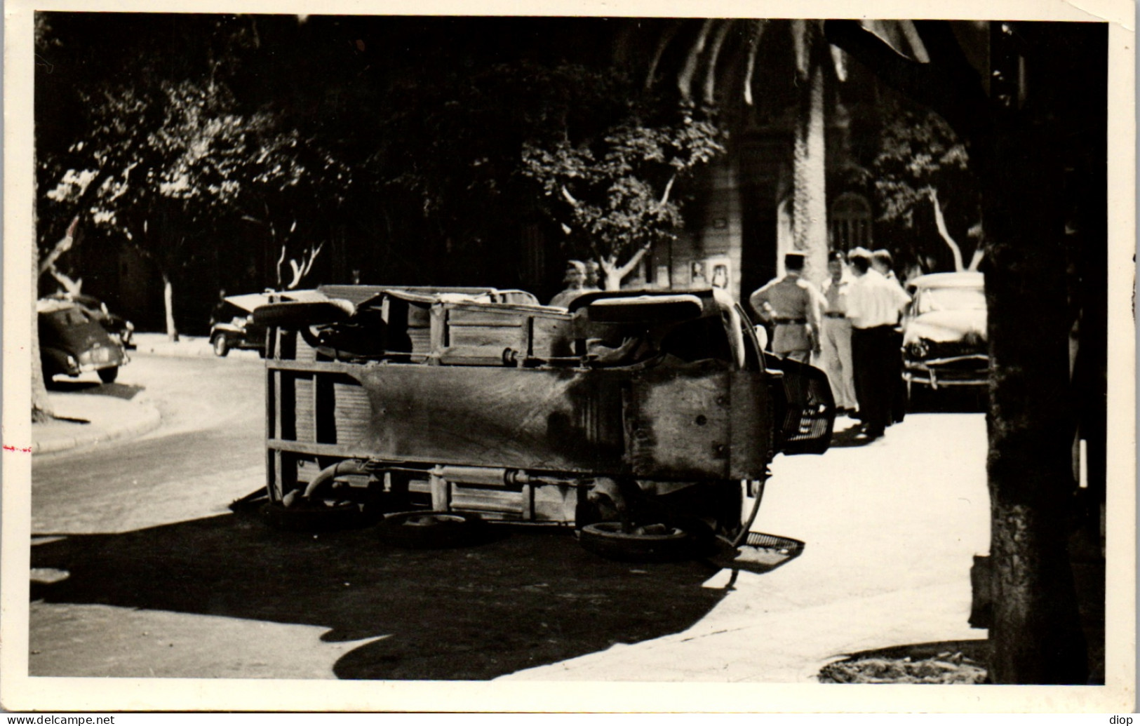 Photographie Photo Vintage Snapshot Amateur Automobile Voiture Accident - Auto's