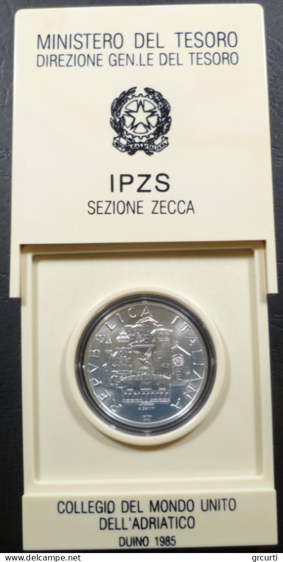 Italia - 500 Lire 1985 - Collegio Del Mondo Unito Dell'Adriatico A Duino - Gig# 423 - KM# 116 - 500 Lire