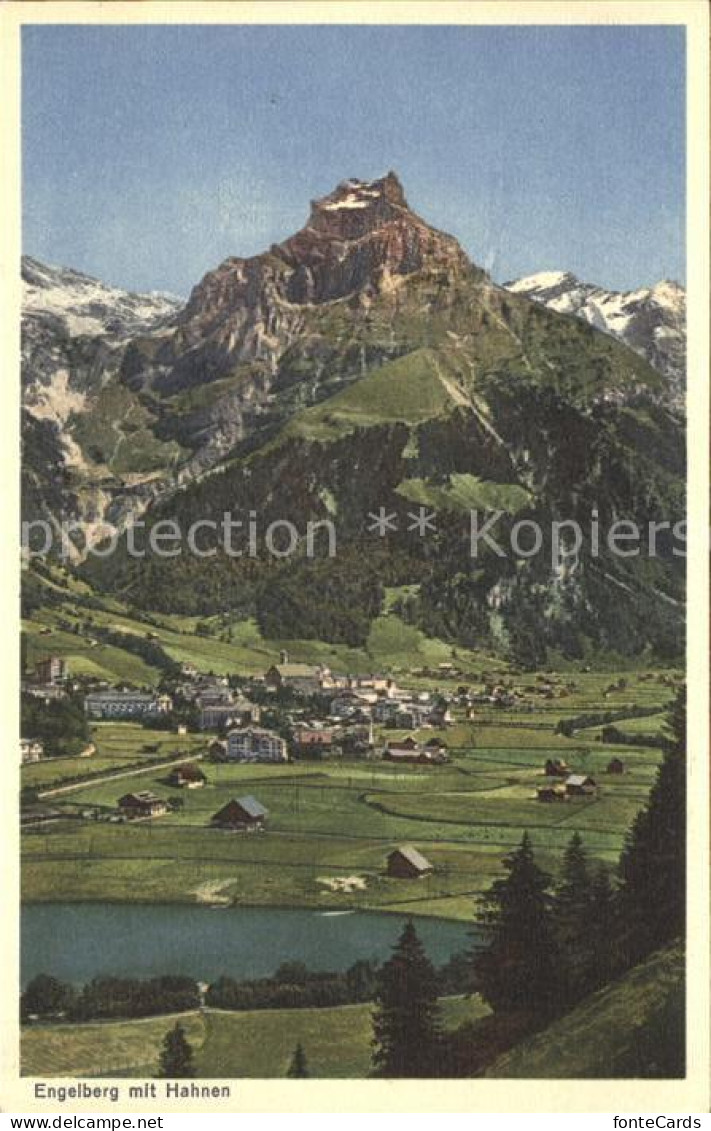 12042519 Engelberg OW Panorama Mit Hahnen Alpen Engelberg - Sonstige & Ohne Zuordnung