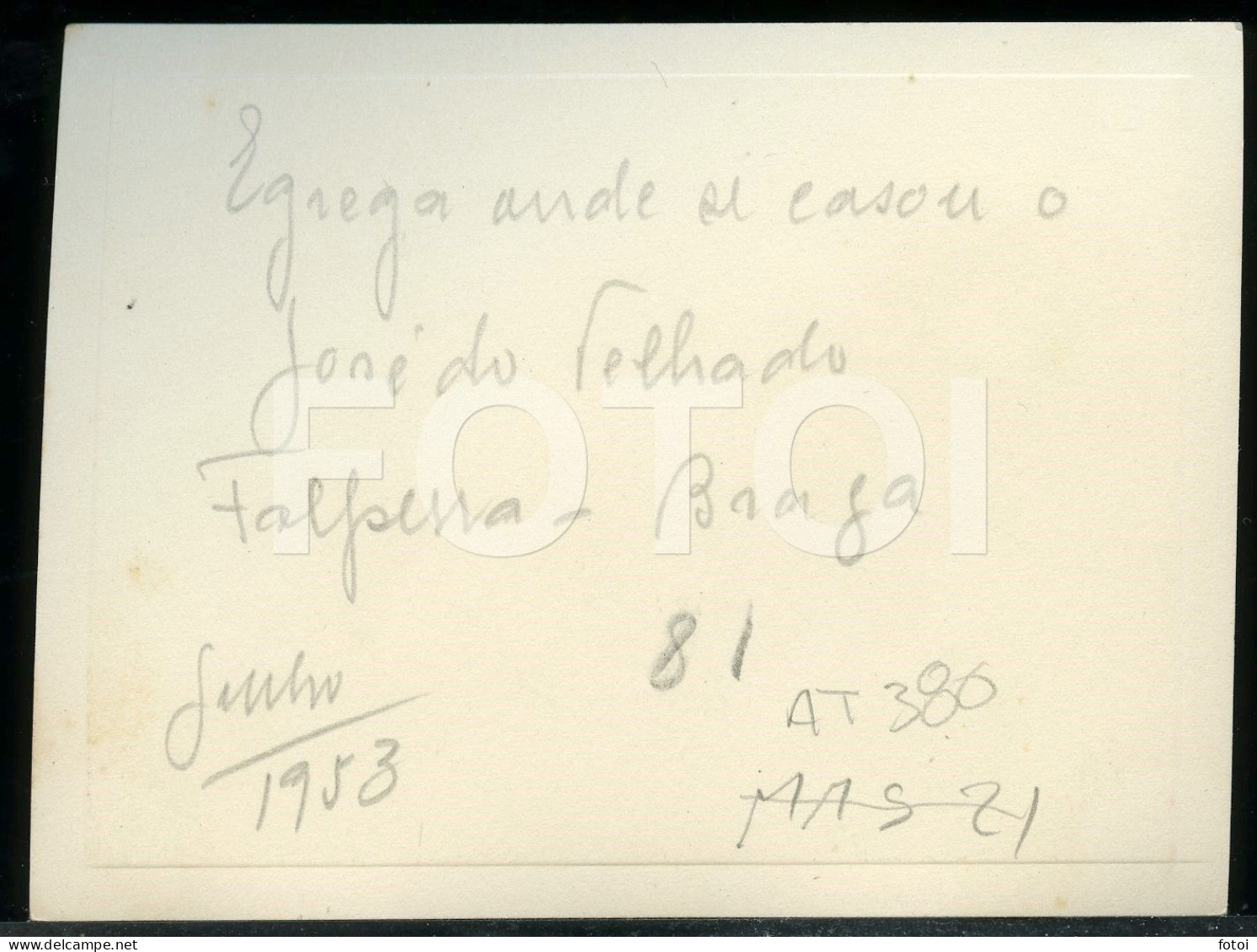 1953 AMATEUR PHOTO FOTO SAMEIRO FALPERRA BRAGA MINHO PORTUGAL AT380 - Orte