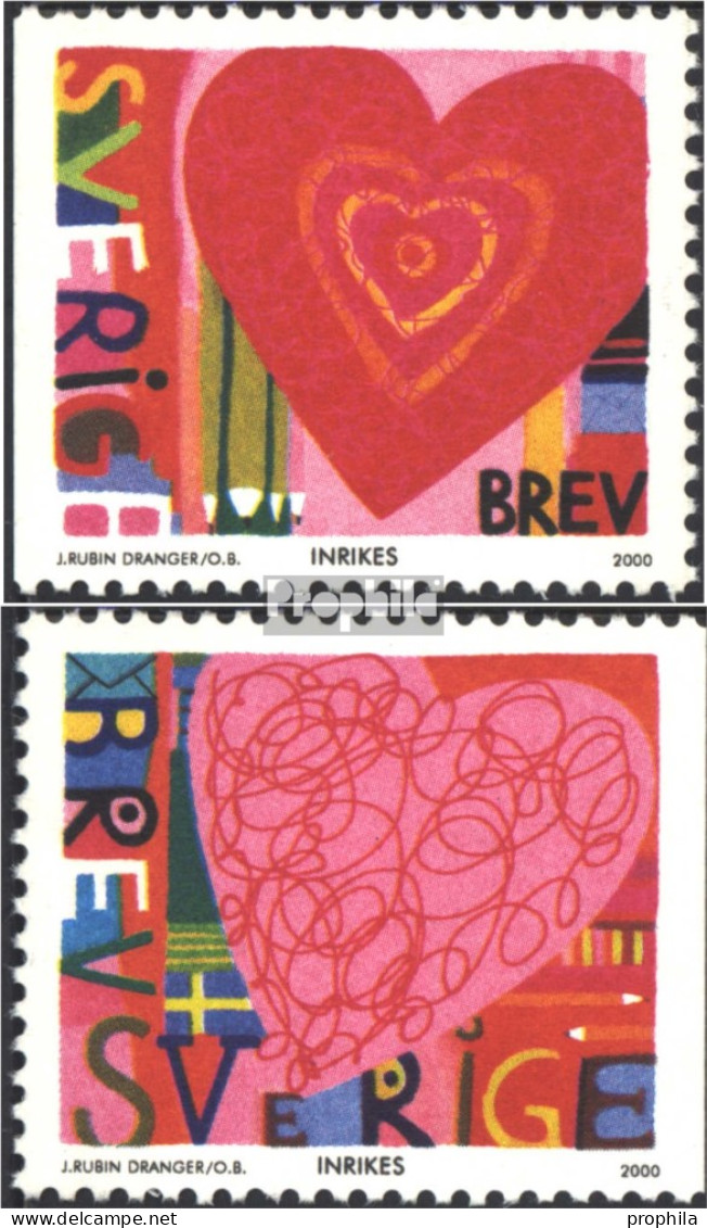 Schweden 2159-2160 (kompl.Ausg.) Postfrisch 2000 Valentinstag - Ungebraucht
